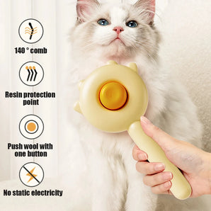 Pet Grooming Needle Brush Magic Massage Comb Hair Remover Pets General Supplies with Pet Nail Clippers For Cat Dog Cleaning Care