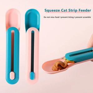 Pet Feeding Spoon Cat Strip Squeezer Puppy Kitty Liquid Food Feeder Multi Use Mini Pet Can Opener Eating Supplies Puppy Cats