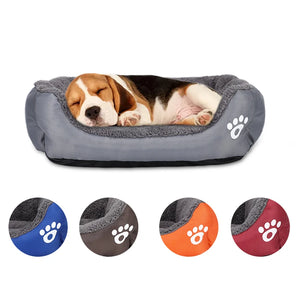 Puppy Bed Pets Products for Dog Kennel Beds Dogs Small Pet Medium Accessories Fluffy Warm Large Basket Washable Sofa Plush Cats