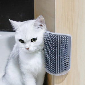 Cat Brush Toy Corner Scratching Hair Scrubber Cleaning Miscellaneous Hair Massage Cheek Help Cat Beauty Cleaning Products