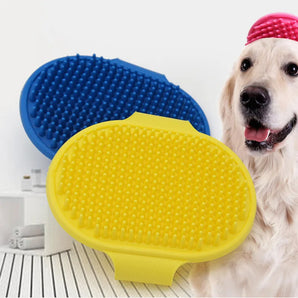 1Pc Soft Dog Cat Bath Brush Pets Comb Rubber Washing Glove Hair Fur Grooming Massage Brush for Pet Dog Cats Pet Supplies