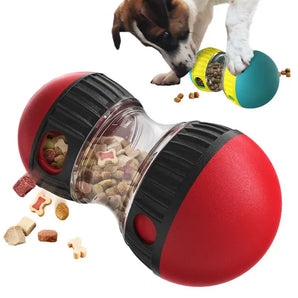 Dog Toy Tumbler Leaky Food Dispensing Ball Track Rolling Slowly Feeding Protects Stomach Intelligence Training Puppy Supplie