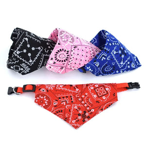 Adjustable Triangular Bandage For Pet Dog Cat Washable Scarf Bandana Collar Bibs Cat Neck Decor Birthday Party Dress Up