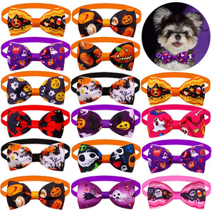 Dog Halloween Dog Bows Pet Cat Puppy Dog Accessories for Small Dogs Dog Bow Tie Pet Supplies