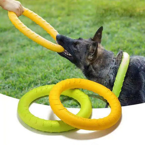 18cm Training Puller Ring Floating Water Dog Toys Pet Flying Disk Resistant Chewing Interactive Supplies for Small Medium Dogs