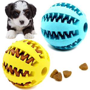 Pet Dog Toy Rubber Dog Ball For Puppy Funny Dog Toys For Pet Puppies Large Dogs Tooth Cleaning Snack Ball Toy For Pet Products