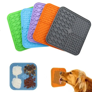 Pet Placemat Cat Slow Feeding Mat Dog Lick Mats Silicone Pets Eating Slowly Food Pad Cats Dogs Feeding Supplies