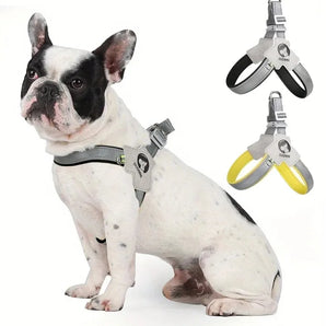 Breathable Reflective Dog Harness - Saddle Style Chest Strap Comfortable and Secure For Walking And Training