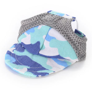 Pet Dog Cap Dog Sun Hat Pet Princess Hat Pet Headwear Dog Baseball Cap Mesh Adjustable Bow Shade Breathable Hollow Puppy Sun Cap