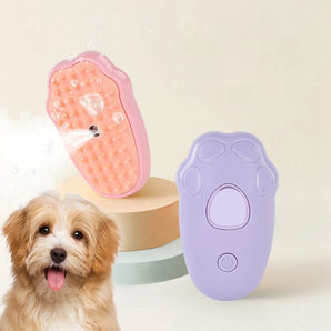 Dog Cat Steamy Brush Pet Electric Water Spray Brushes Silicone Hair Removal Grooming Massage Comb Pet Tangles Accessories