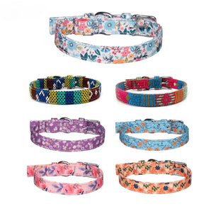 Adjustable Nylon Dog Collar Dogs Cat Collars Harness Pet Supplies Dog Accessories for Small Dogs