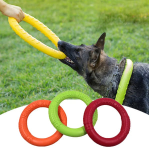 18cm Training Puller Ring Floating Water Dog Toys Pet Flying Disk Resistant Chewing Interactive Supplies for Small Medium Dogs