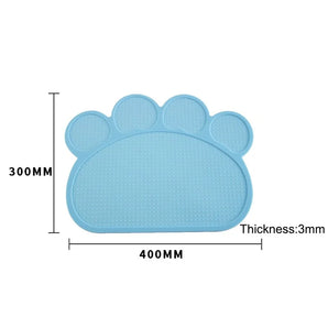 Waterproof Pet Mat for Dog Cat Silicone Pet Food Pad Pet Bowl Drinking Mat Dog Feeding Placemat easy Washing