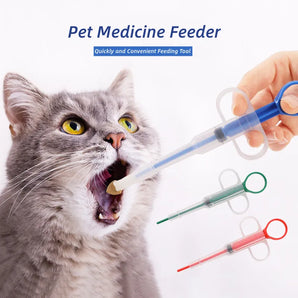 Pet Medicine Syringe Feeder Tablet Pill Gun Piller Push Dispenser Pet Dog Cat Medicine Water Milk Syringes Dog Cat Accessories