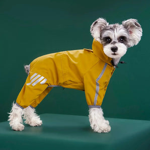 Dog Raincoat Reflective Waterproof Pet Clothes for Chihuahua Maltese Rain Coat Small Medium Dogs Jumpsuit Raincoat Dogs Overalls