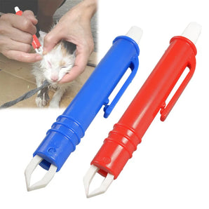 1pc Tweezers Mite Anti Dog Ticks And Fleas Flea Tick Tweezers Clip Remover Rabbit Flea Removing Ticks Tool Hair Groom Care Tools