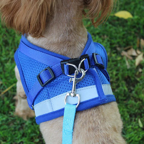 Reflective Cat Harness Breathable Cat Dog Harness and Leash Set Adjustable Puppy Dogs Vest Dog Accessories for Small Dogs