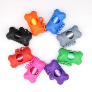 11colors Puppy Dog Poop Scooper Bags Dispenser Garbage Bag Set Poop Collector Holder Portable Pet Pooper Scooper Pet Supplies