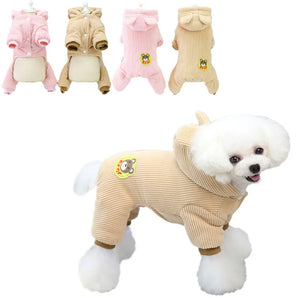 Warm Pet Dog Jumpsuit for Small Dogs Coat Clothing Puppy Jacket French Bulldog Yorkie Costume Chihuahua Apparels Pet Supplies