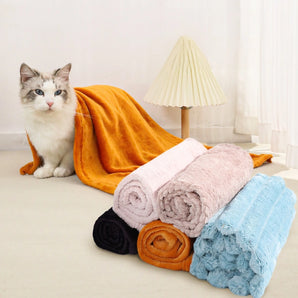 Pet Blanket Winter Warm Soft Fleece Comfortable Breathable Cat Dog Sofa Mat Pets Sleeping Bed Sheet Dogs Supplies