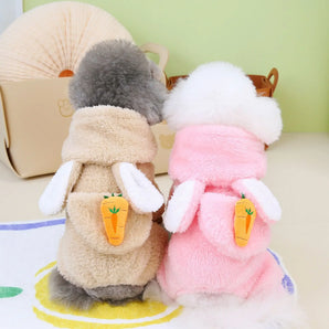 Soft Fleece Pet Clothes for Small Dogs Cats Vest Puppy Clothing French Bulldog Chihuahua Carrot Costume Dog Accessories