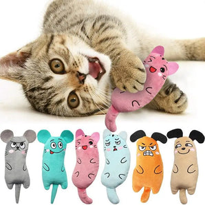 1pc Cute Cat Toys Funny Interactive Plush Cat Toy Mini Teeth Grinding Catnip Toys Kitten Chewing Mouse Toy Pets Accessories