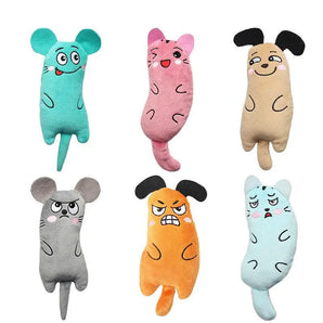 1pc Cute Cat Toys Funny Interactive Plush Cat Toy Mini Teeth Grinding Catnip Toys Kitten Chewing Mouse Toy Pets Accessories