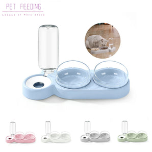 NEW Pet Dogs Cats Double Bowls Food Water Feeder Container Dispenser For Dogs Cats Drinking High Quality Pet Products