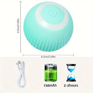 Smart Cat Ball Toy With 150 MAh Bettery: An Automatic Rolling Ball For Hours Of Interactive Fun!