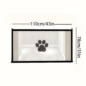 Pet Gate, Pet Isolation Protection Gate Fence Dog Isolation Net Portable Folding Dog Safety Protection Net Portable Folding Mesh Gate