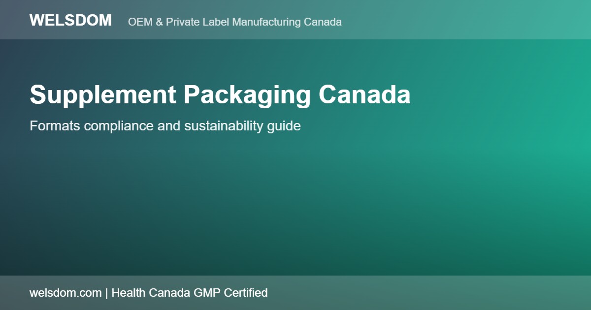 Private Label & OEM Supplement Manufacturing in Toronto 3 supplement manufacturing Toronto — GMP-certified manufacturing Canada